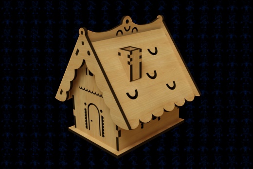 小木屋拼装模型3D图纸 Solidworks2018 附多种格式缩略图